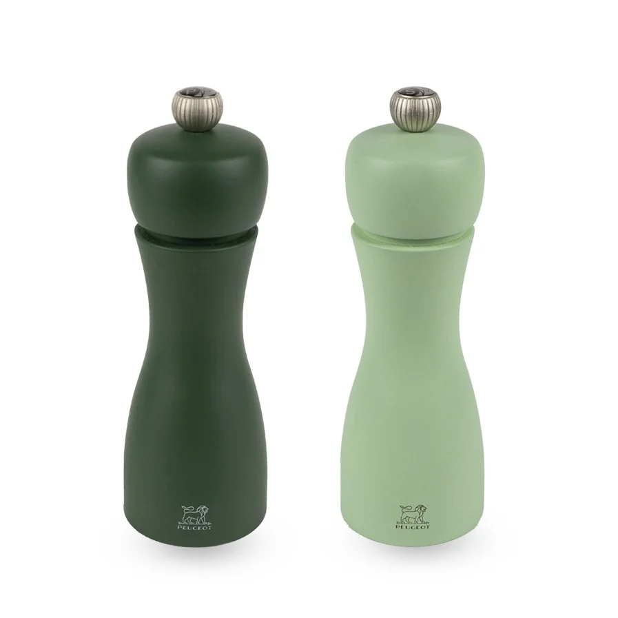 Sada mlýnků na sůl a pepř Tahiti, 15 cm, zelená