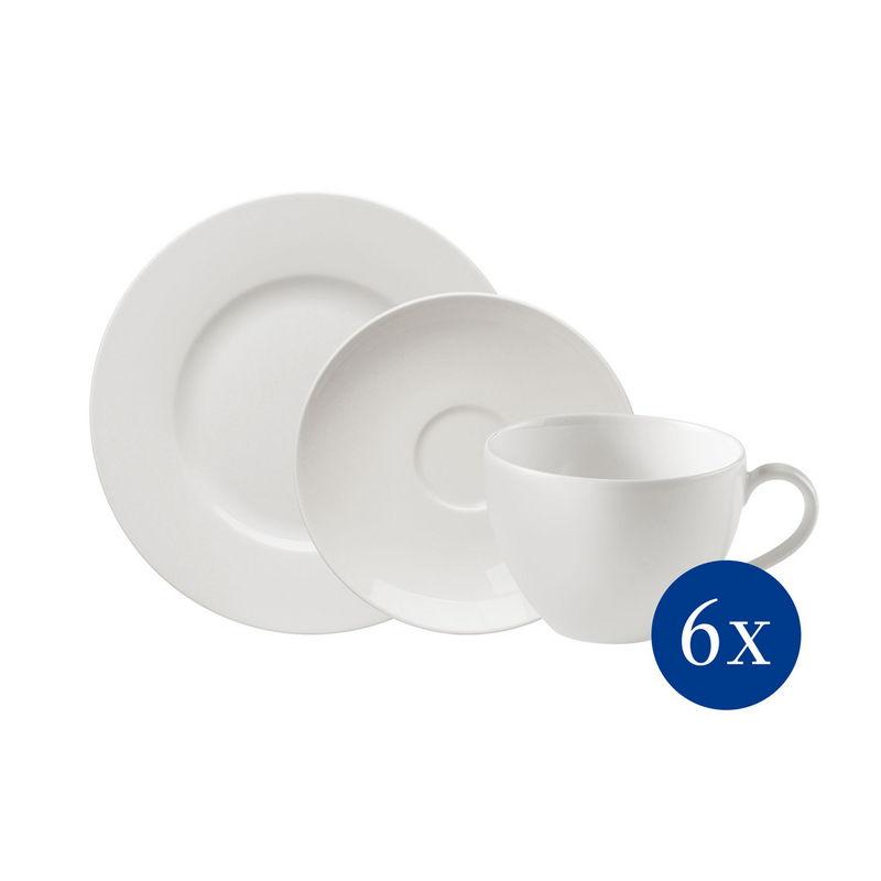 Porcelánový kávový servis Basic White Vivo, 18 ks