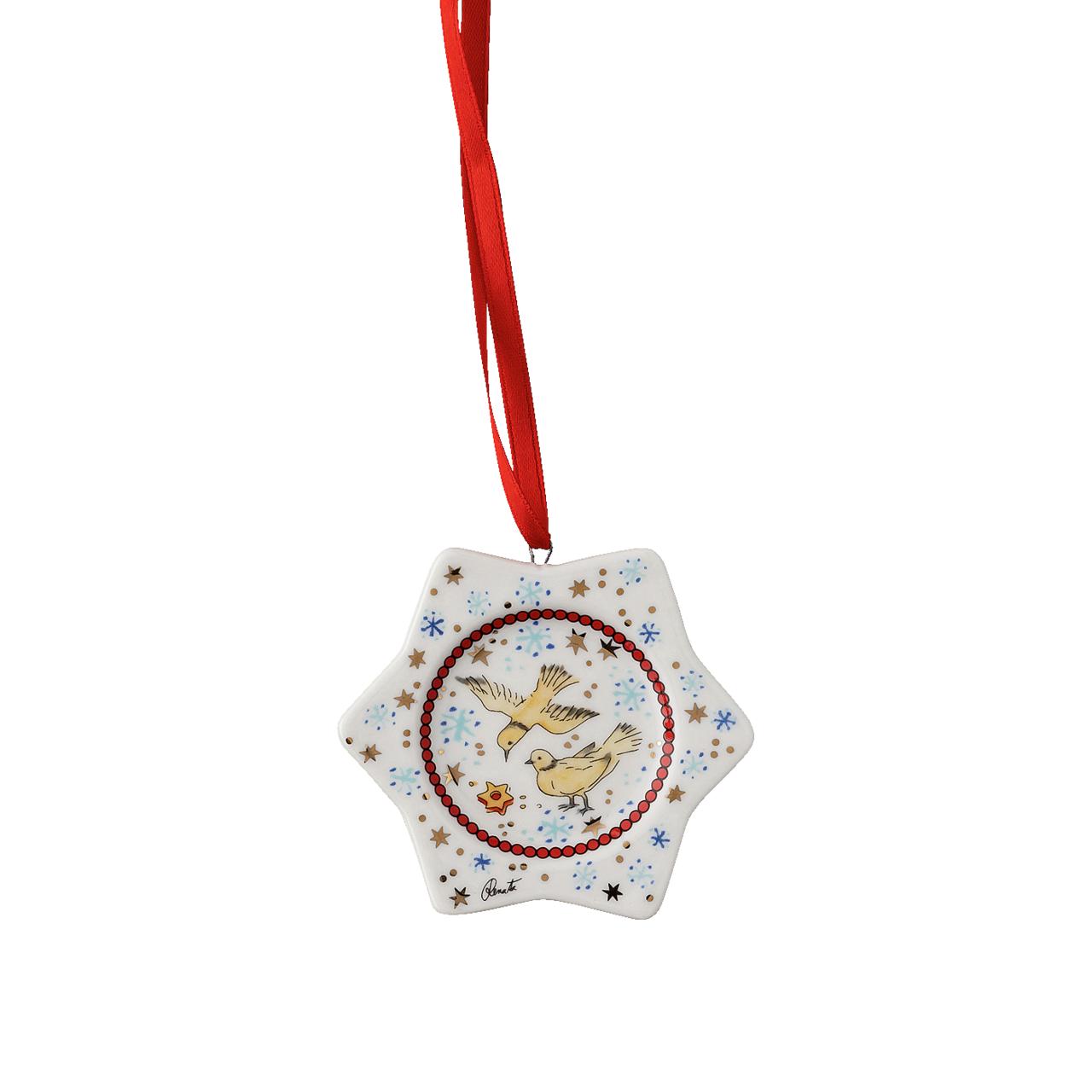 Vánoční set 3 porcelánové mini ozdoby, Christmas Sounds, 6 cm