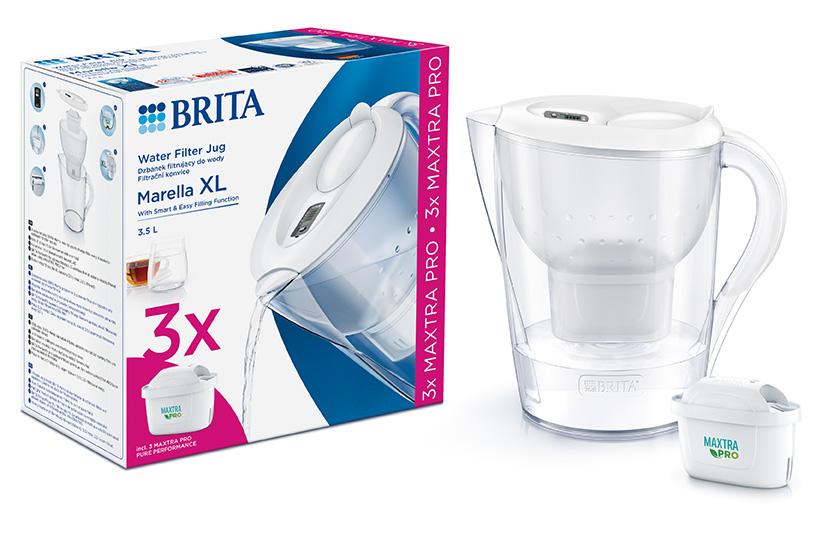 Sada filtrační konvice Marella XL, 3,5 l, bílá + 3 filtry Maxtra Pro Pure Peformance