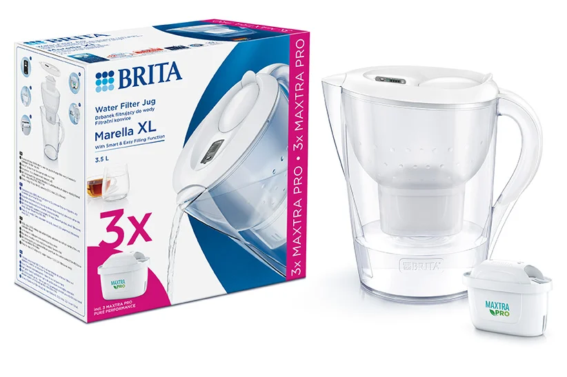 Sada filtrační konvice Marella XL, 3,5 l, bílá + 3 filtry Maxtra Pro Pure Peformance