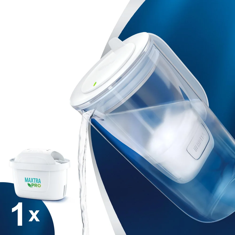 Skleněná filtrační konvice Glass Jug, 2,5 l, světle modrá