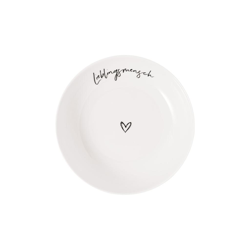 Hluboký talíř/miska Statement "Lieblingsmensch", Ø 18,7 cm