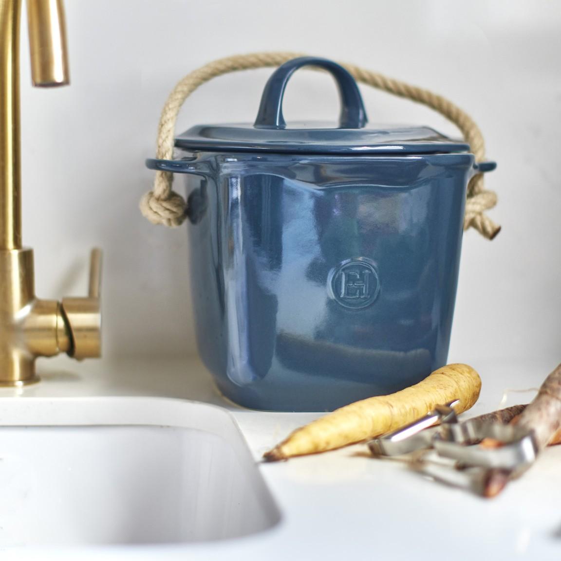 Keramická nádoba na bioodpad, 3,9 l, slonová kost