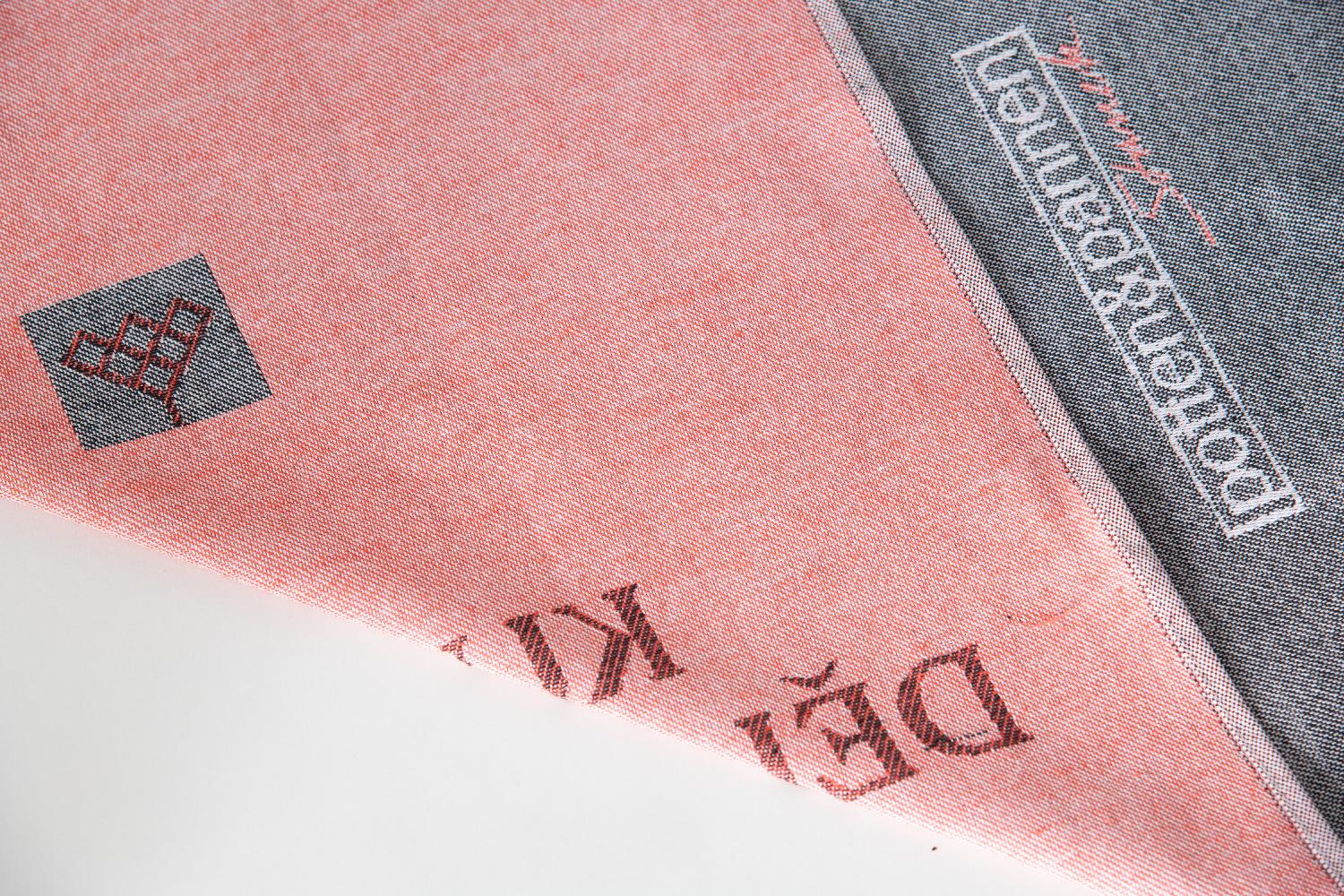 HUMATEX P&P Utěrky bavlněné šedo-červená 2 ks 