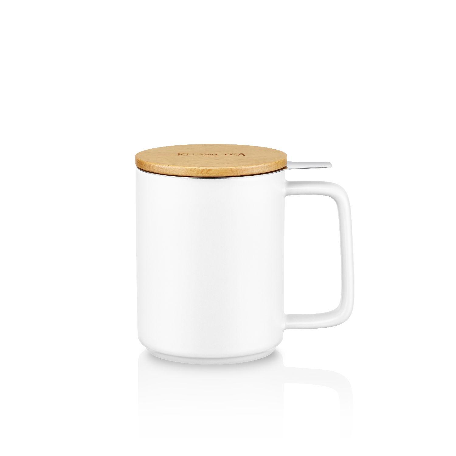 Hrnek na čaj s nerezovým sítkem, 0,48 l, vínová