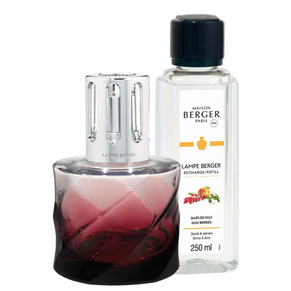 Katalytická lampa Spirale červená + náplň Bobule goji, 250 ml