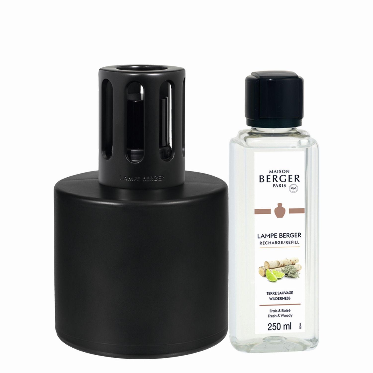 Katalytická lampa Illusion, černá + náplň Divočina, 250 ml