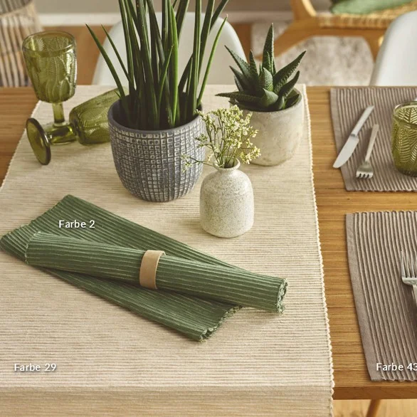 Běhoun na stůl Breeze, 50 x 140 cm, ecru