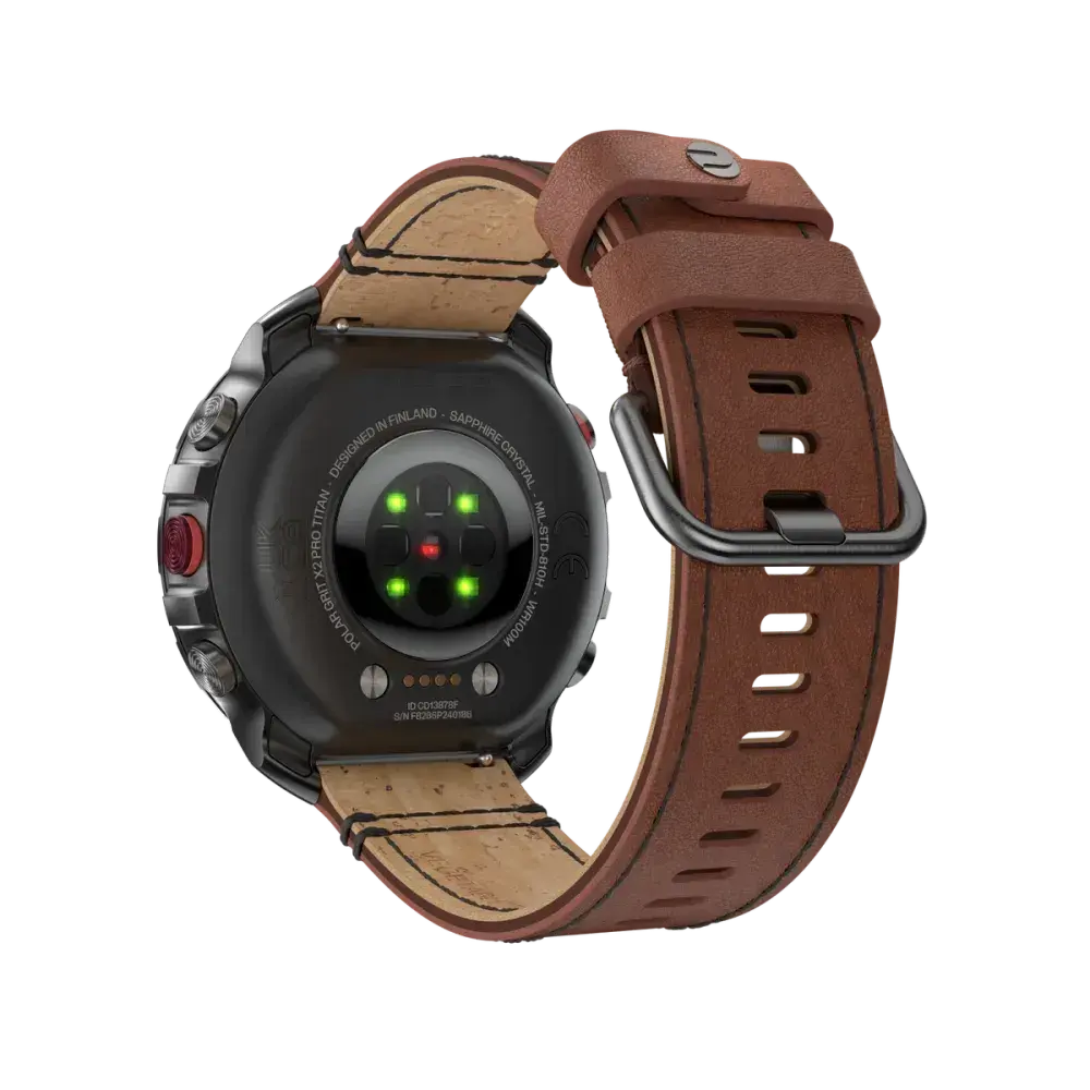 POLAR Grit X2 Pro Titan sporttester M/L hnědá
