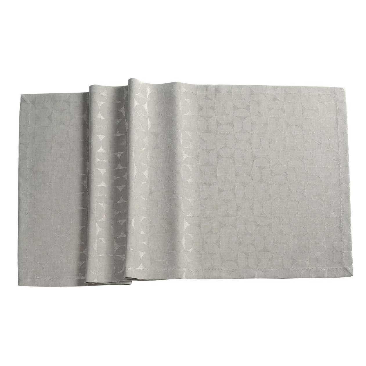 Damaškový běhoun na stůl s úpravou proti skvrnám Ora, 50 x 140 cm, rock