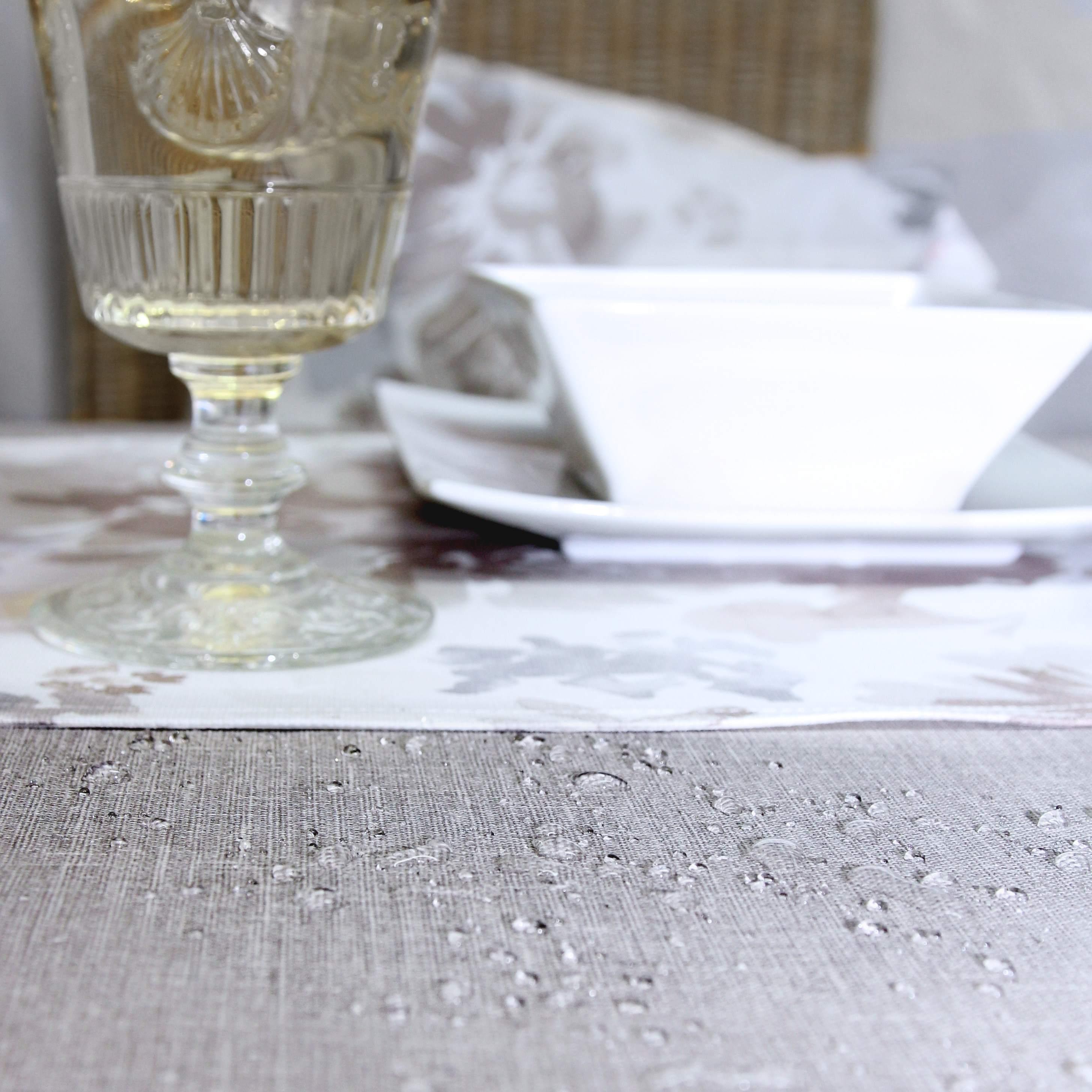 Omyvatelný běhoun na stůl Bistro Allegro, 50 x 140 cm, silber