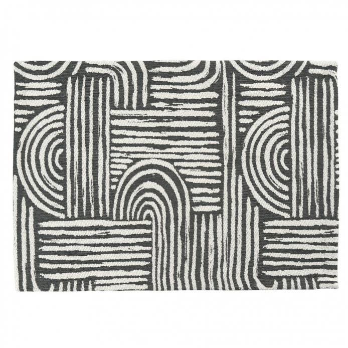 Žakárová prostírka Arcus, 35 x 50 cm, black