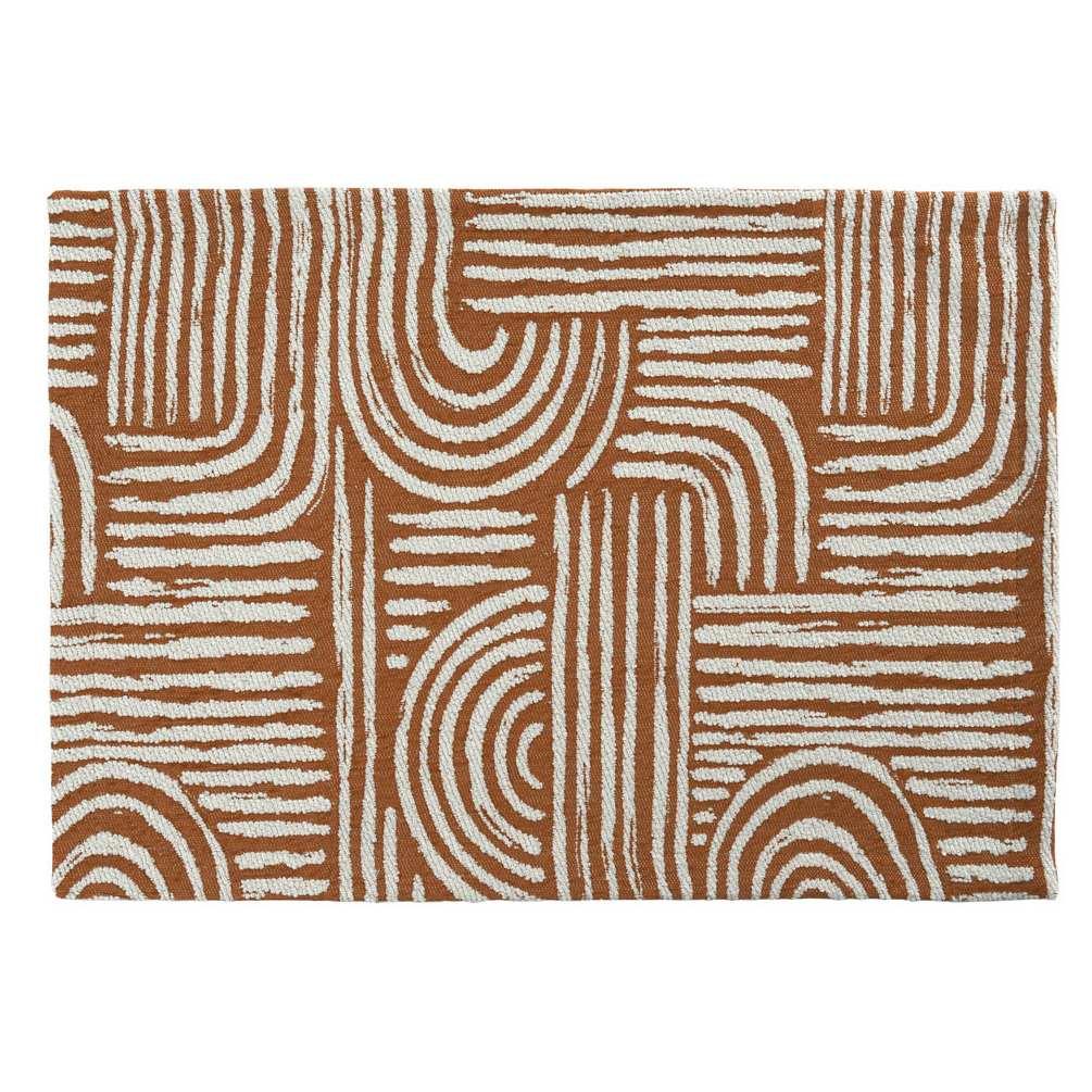 Žakárová prostírka Arcus, 35 x 50 cm, burnt sienna