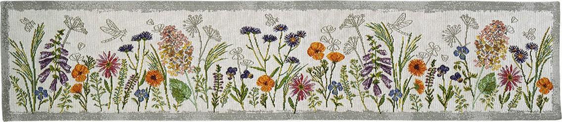 Žakárový běhoun na stůl Garden Delight, 32 x 96 cm