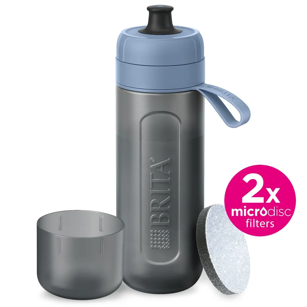 Filtrační láhev na vodu Fill & Go Active se 2 filtry MicroDisc, 0,6 l, modrá
