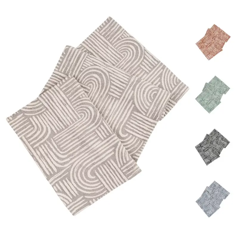 Žakárový běhoun na stůl Arcus, 40 x 100 cm, burnt sienna