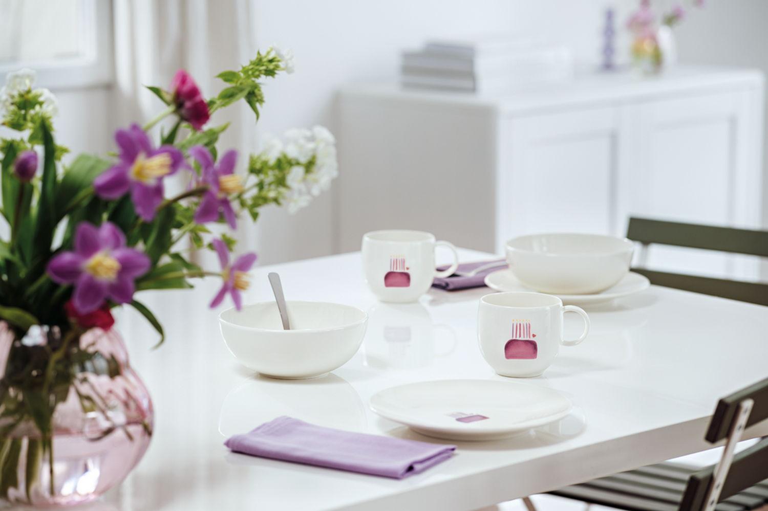 Dezertní talíř With Love "Happy birthday", Ø 21,2 cm