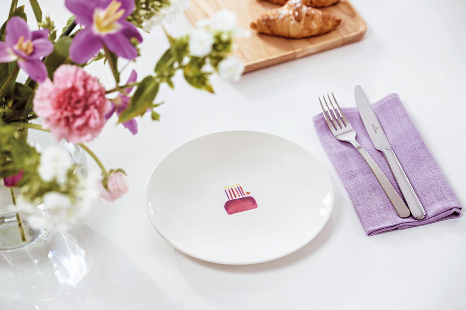 Dezertní talíř With Love "Happy birthday", Ø 21,2 cm