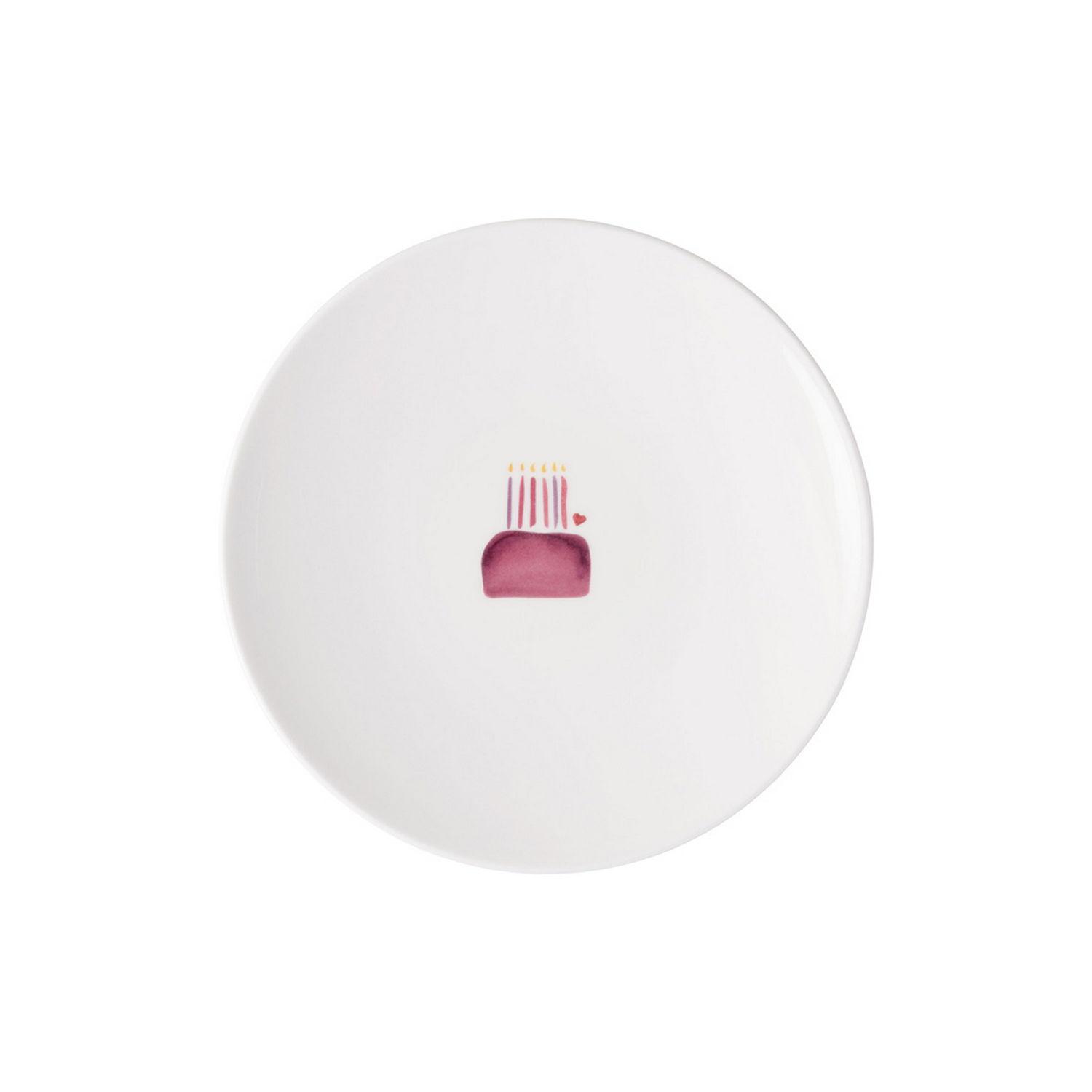 Dezertní talíř With Love "Happy birthday", Ø 21,2 cm