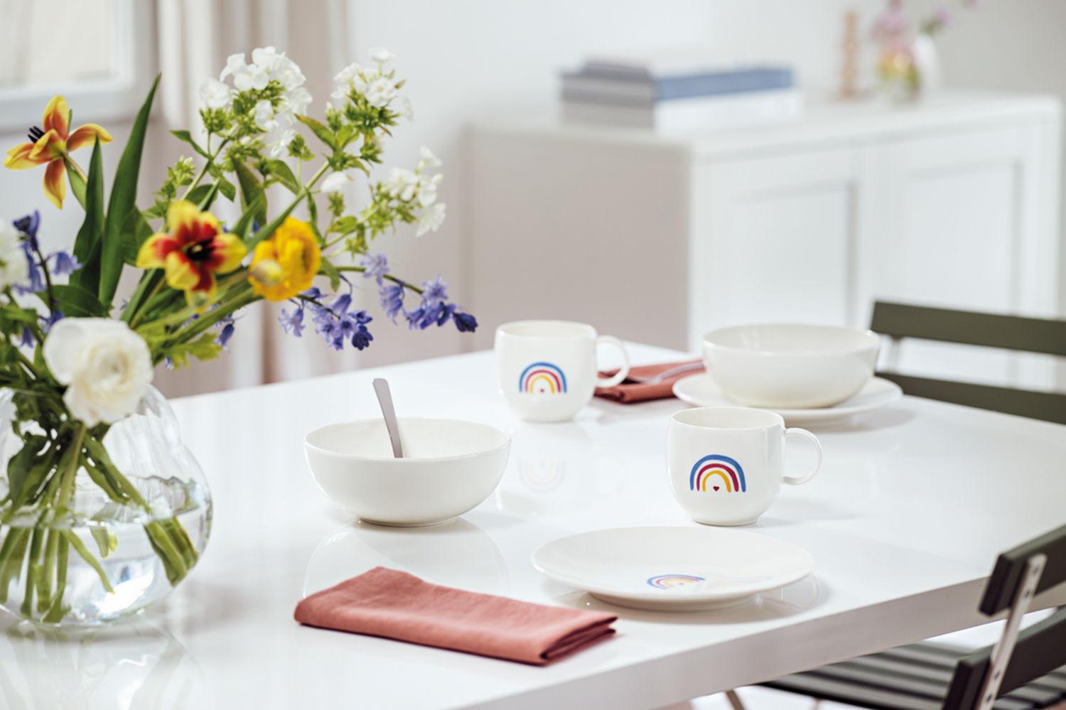 Dezertní talíř With Love "Be happy", Ø 21,2 cm