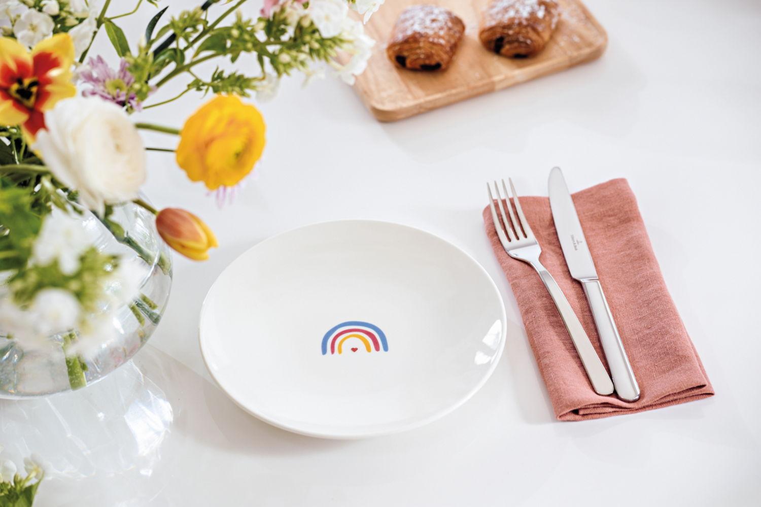 Dezertní talíř With Love "Be happy", Ø 21,2 cm