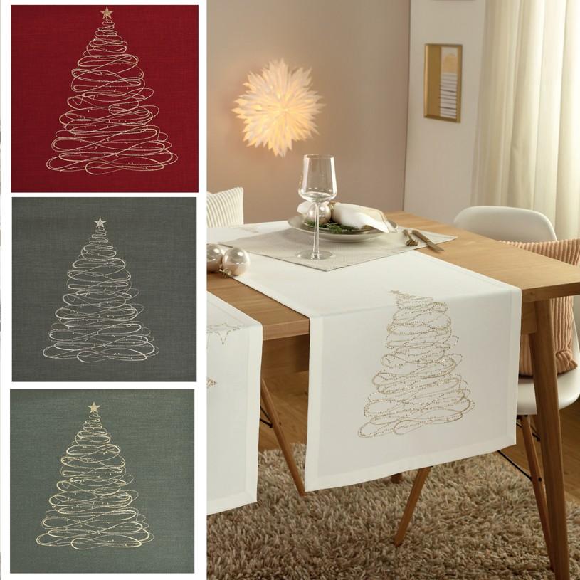 Sander Dream Tree Loft 50x150 hranatý - 32 jade - Stolní běhoun