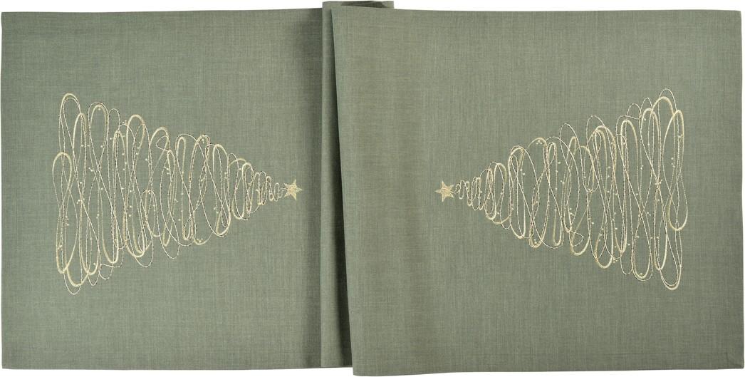 Sander Dream Tree Loft 50x150 hranatý - 32 jade - Stolní běhoun