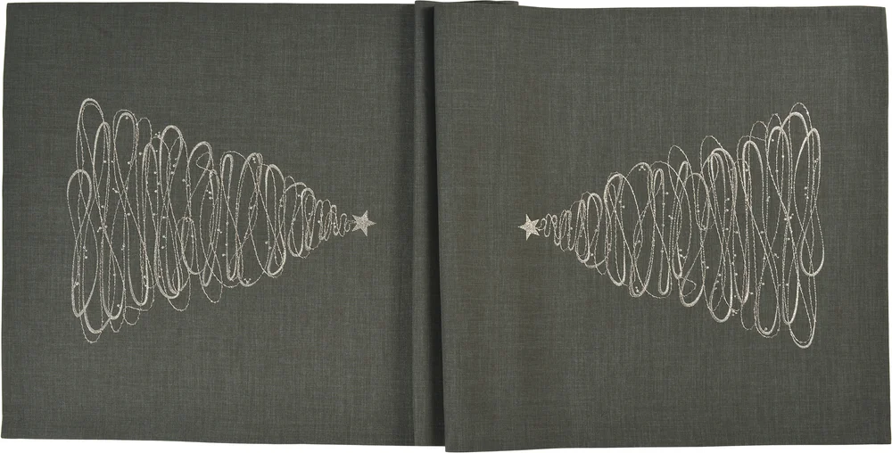 Běhoun na stůl Dream Tree Loft, 50 x 150 cm, graphite