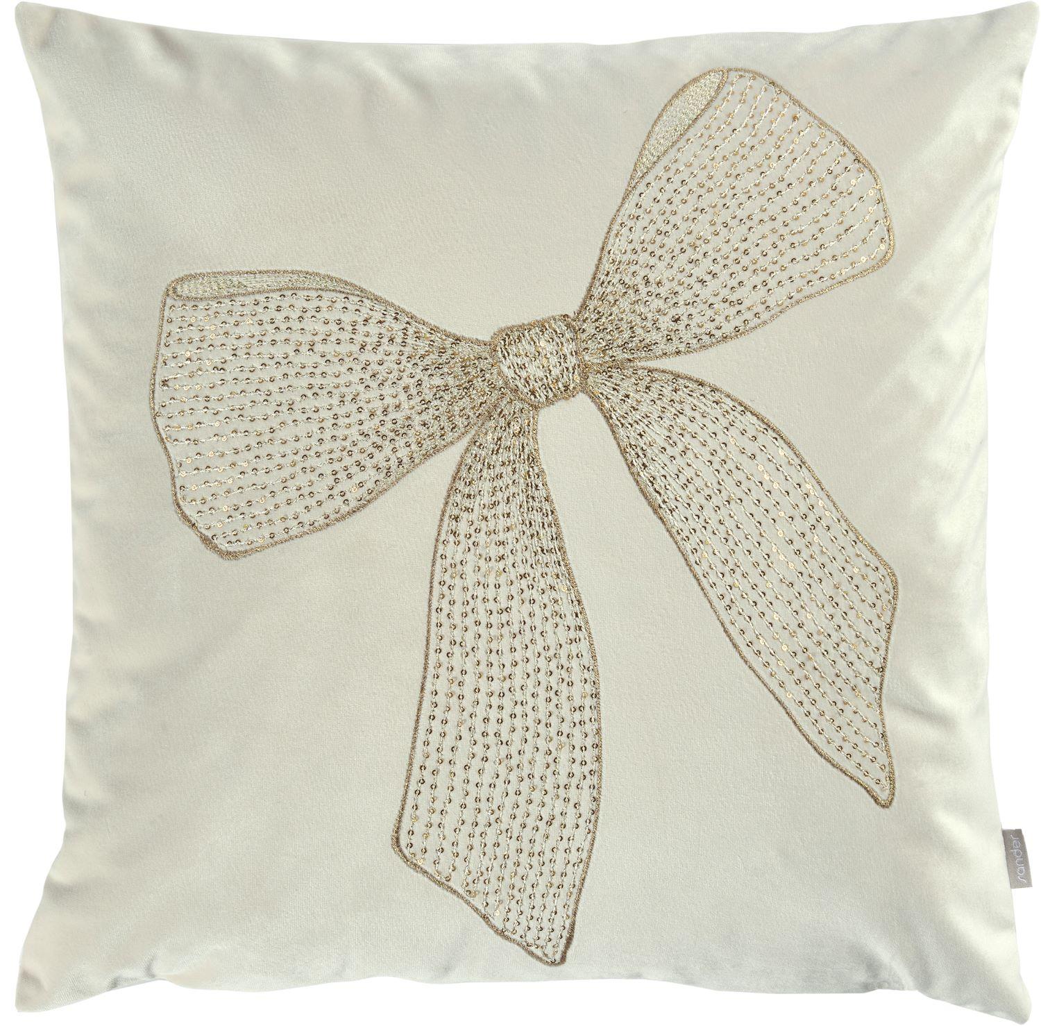 Sander Ribbon 40x40 hranatý - 49 creme - Povlak na polštář