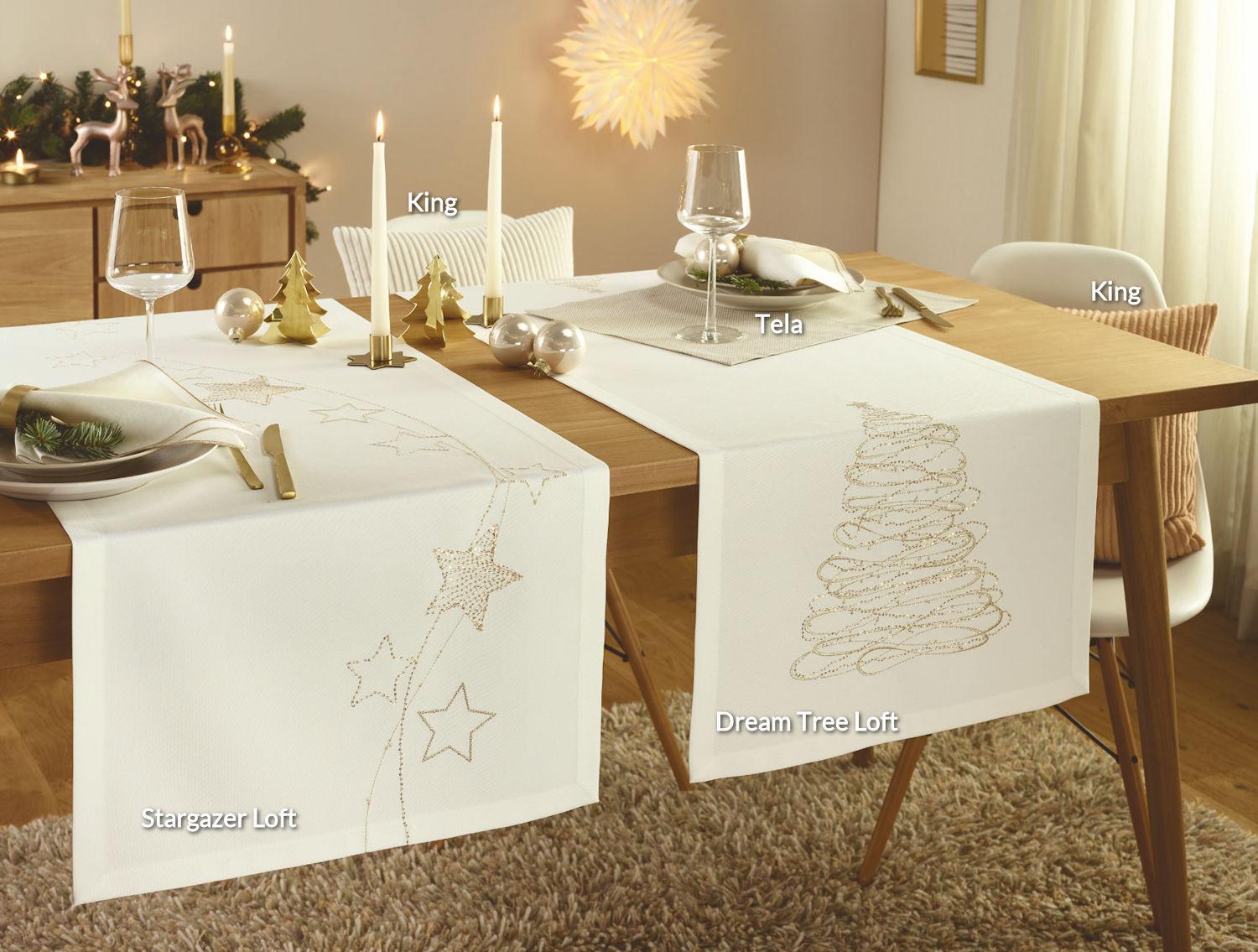 Sander Stargazer Loft 50x150 hranatý - 29 ecru - Stolní běhoun