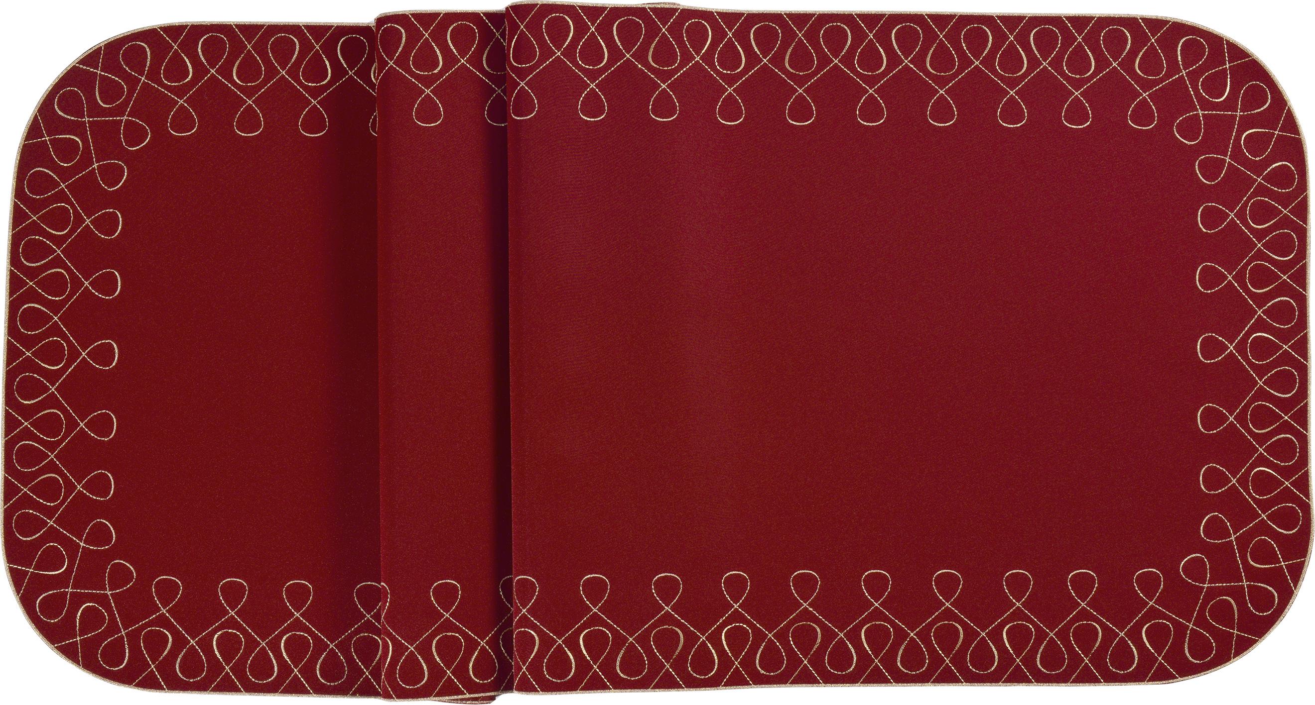 Sander Curly 85x85 hranatý - 26 burgundy