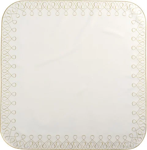 Čtvercový ubrus Curly, 85 x 85 cm, ecru