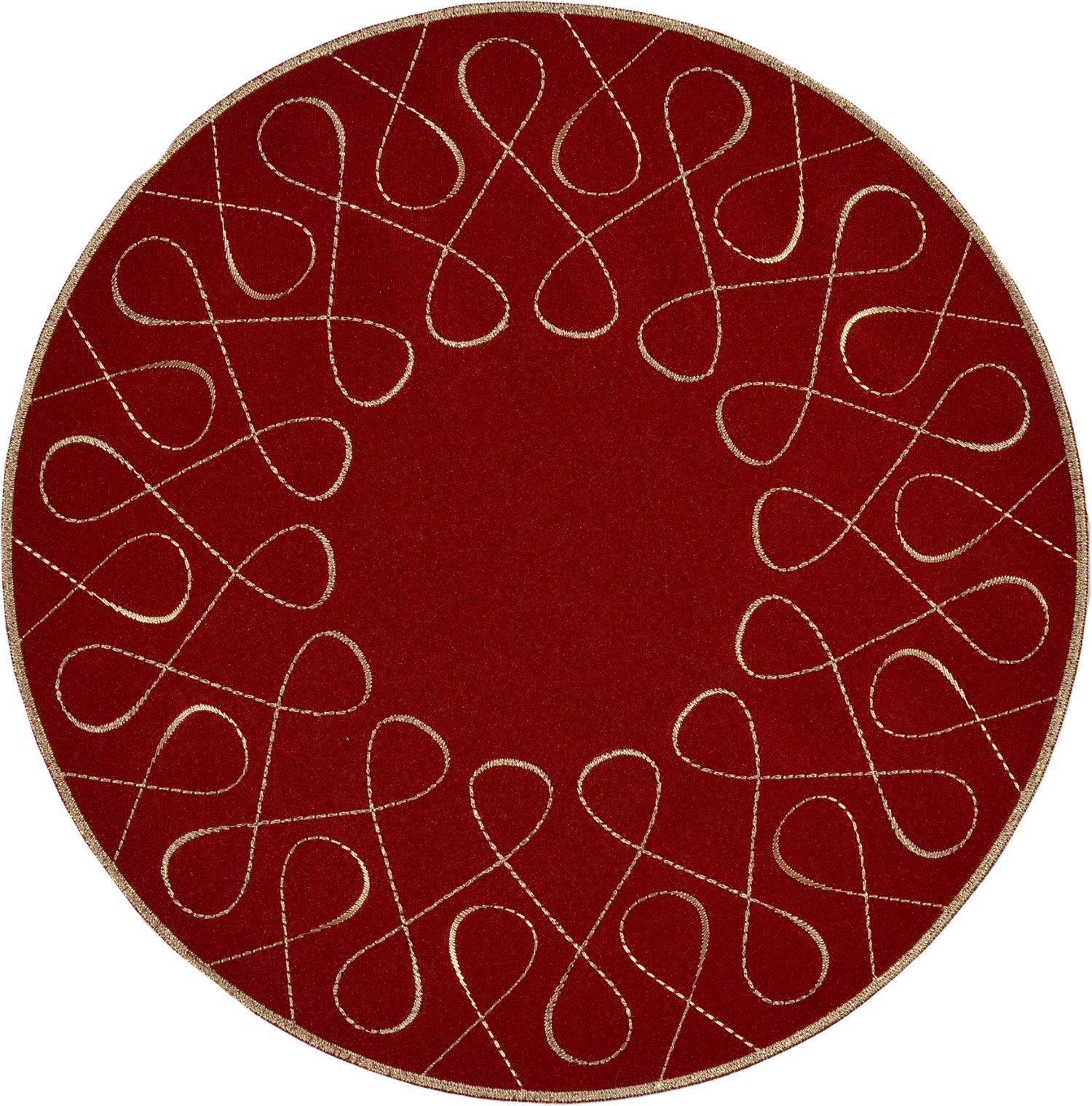 Sander Curly 28 kulatý - 26 burgundy