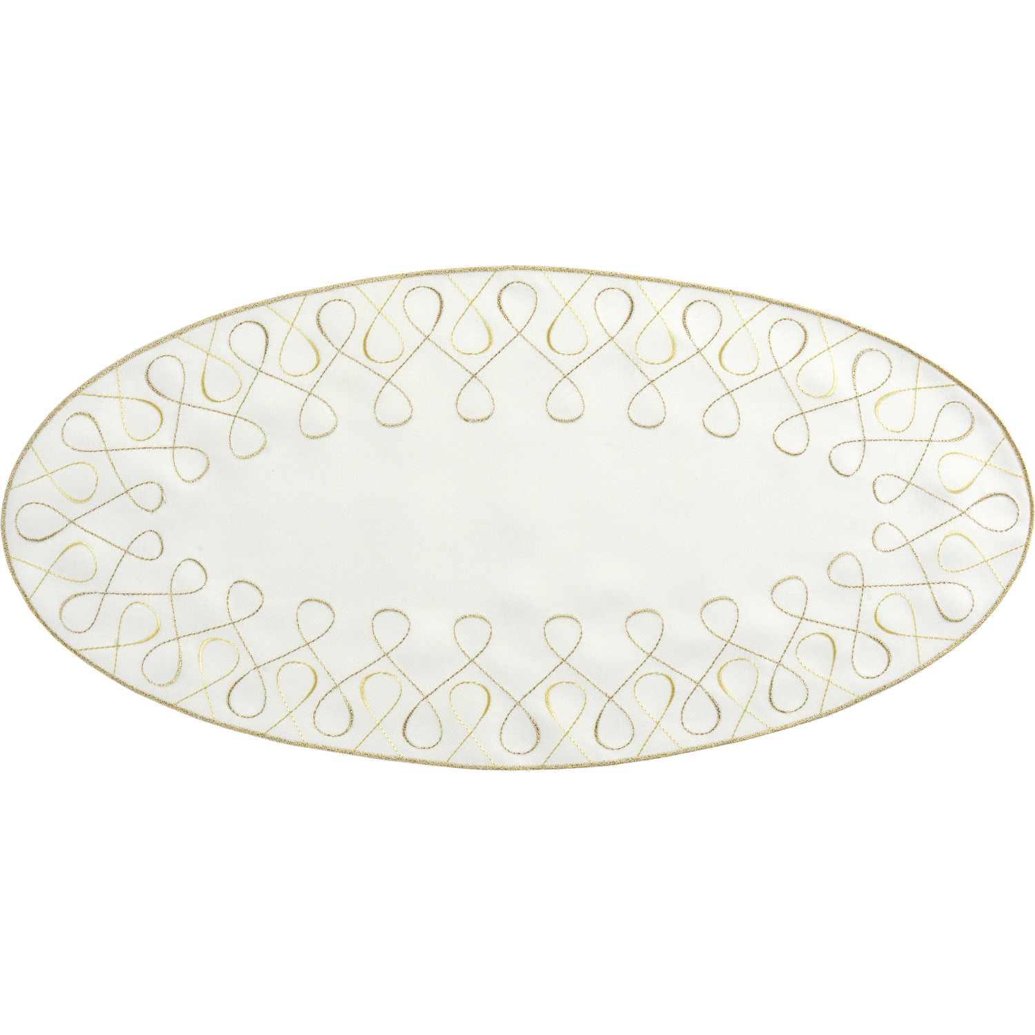 Sander Curly 28x58 oválný - 29 ecru