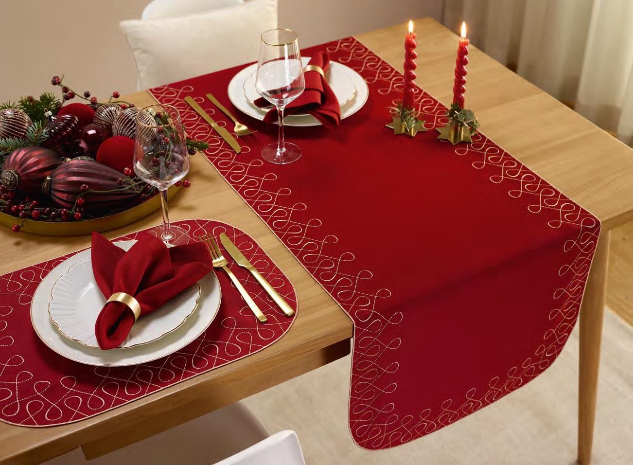 Sander Curly 35x50 hranatý - 26 burgundy - Prostírka