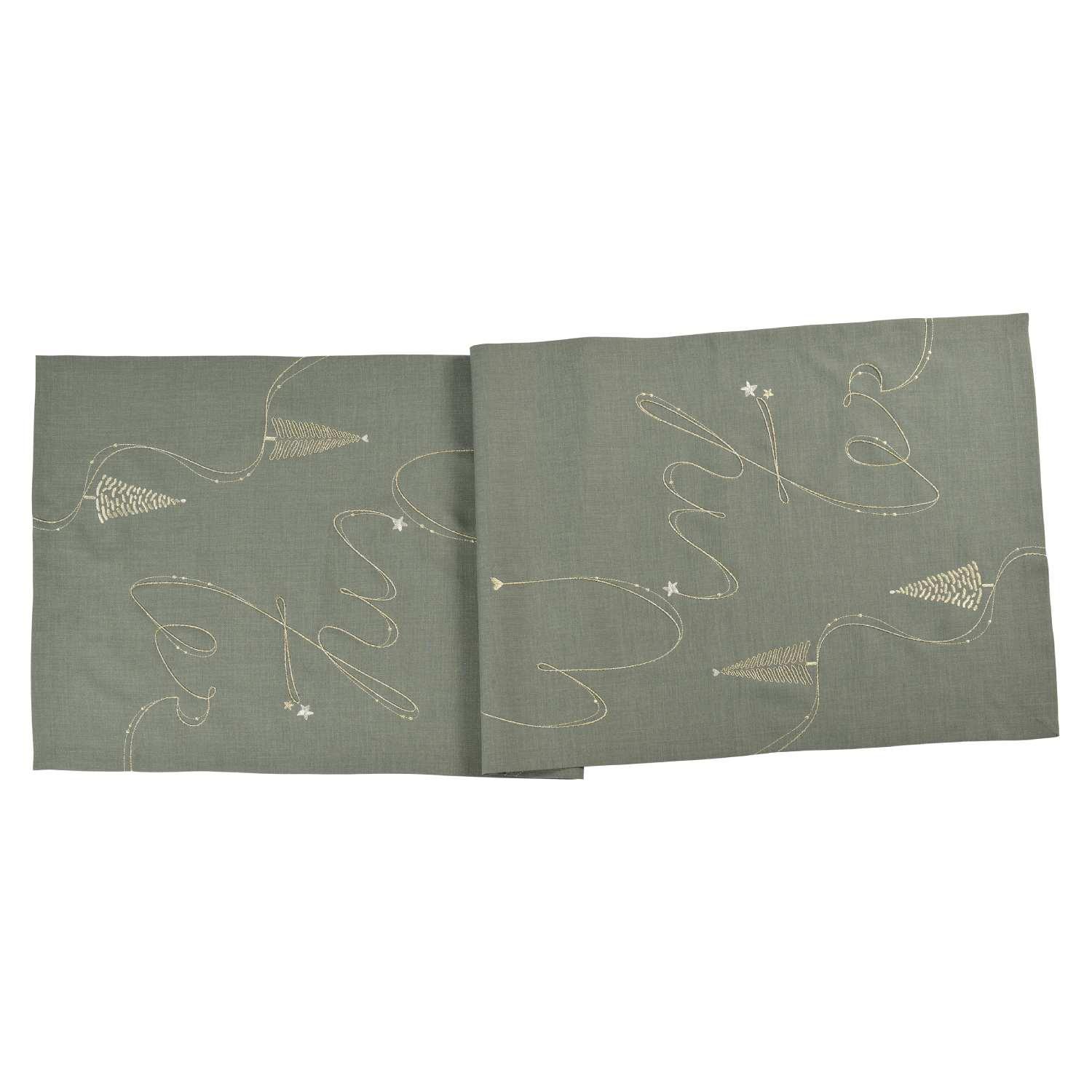 Sander It's Winter 40x40 hranatý - 02 dark green - Povlak na polštář