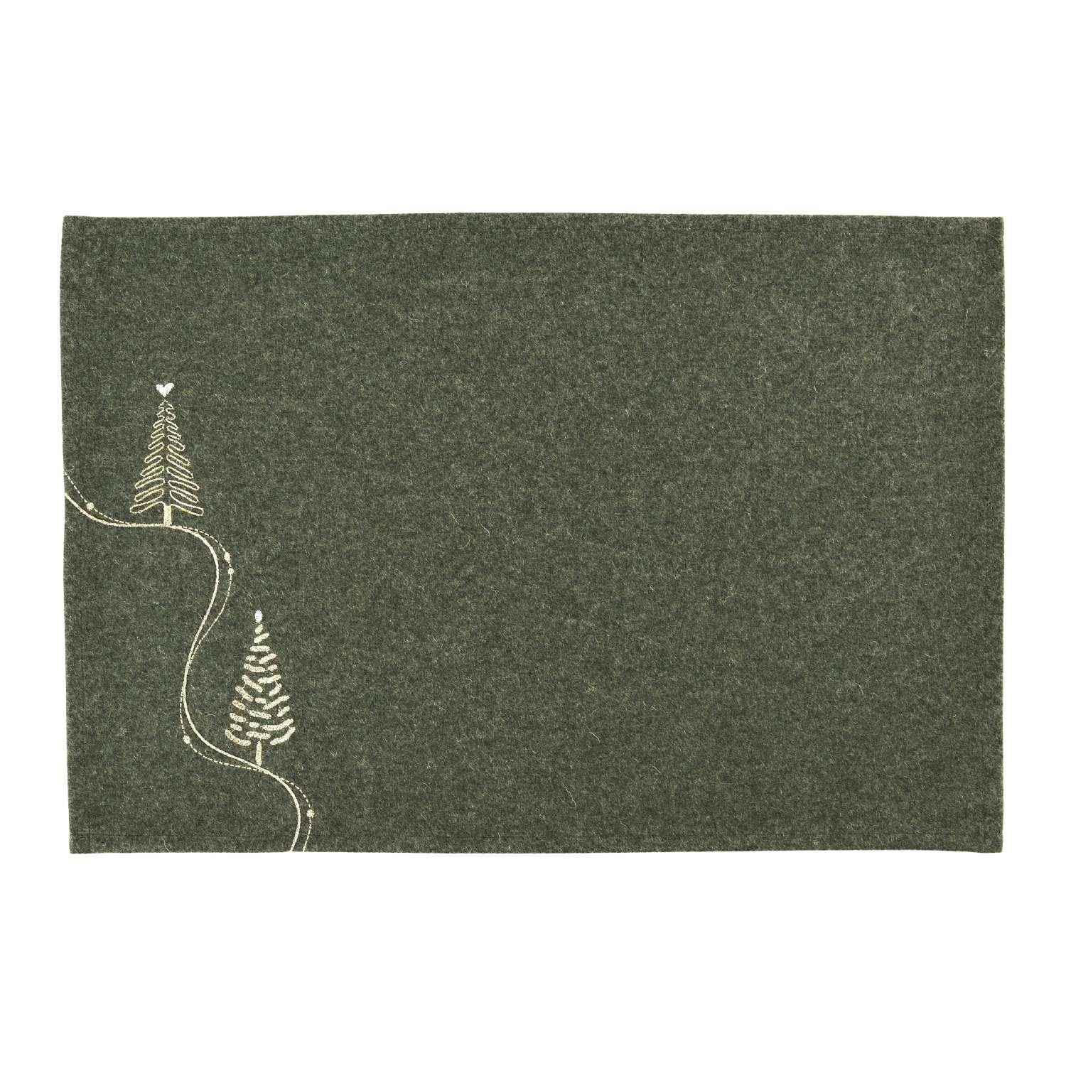 Sander It's Winter 40x40 hranatý - 02 dark green - Povlak na polštář