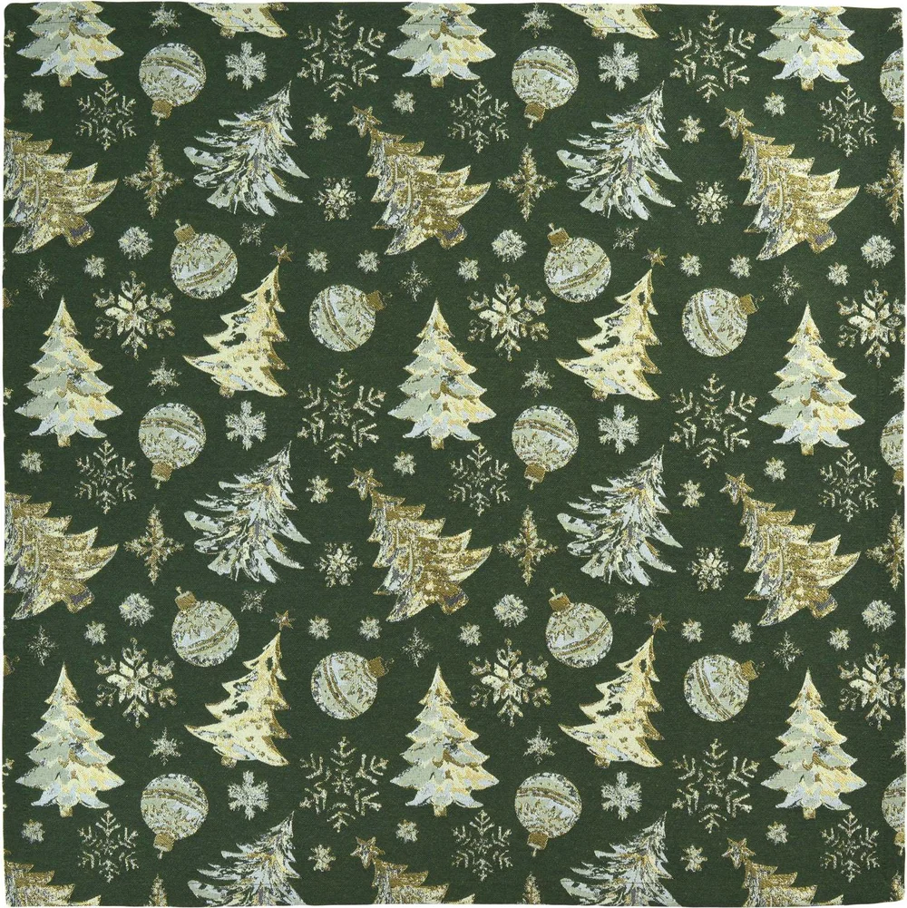 Vánoční ubrus Crystal Tree, 150 x 250 cm, green