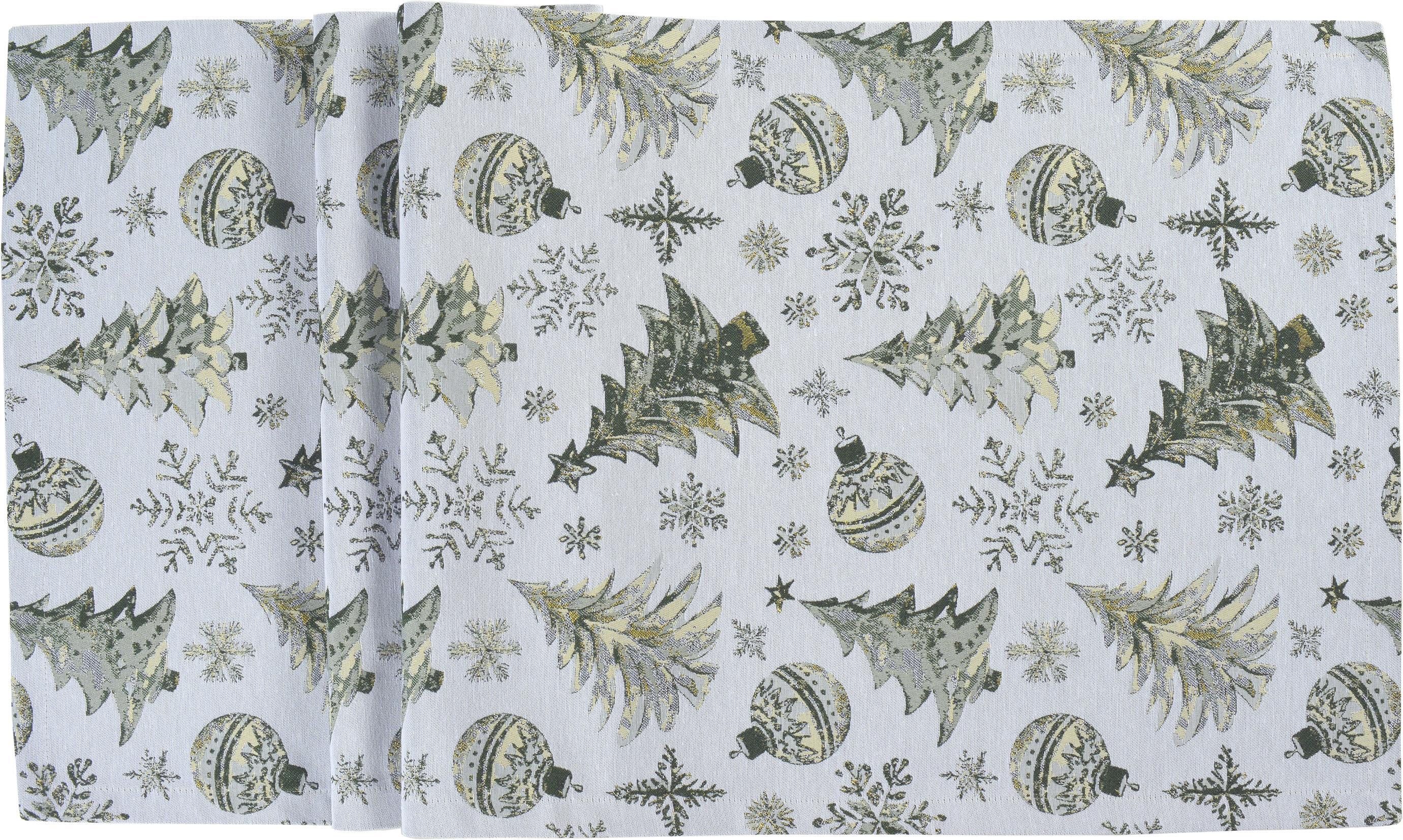 Sander Crystal Tree 50x140 hranatý - 30 white - Stolní běhoun