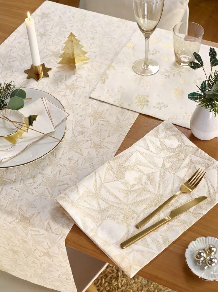 Žakárový ubrus Diamanti, Ø 170 cm, ecru/gold