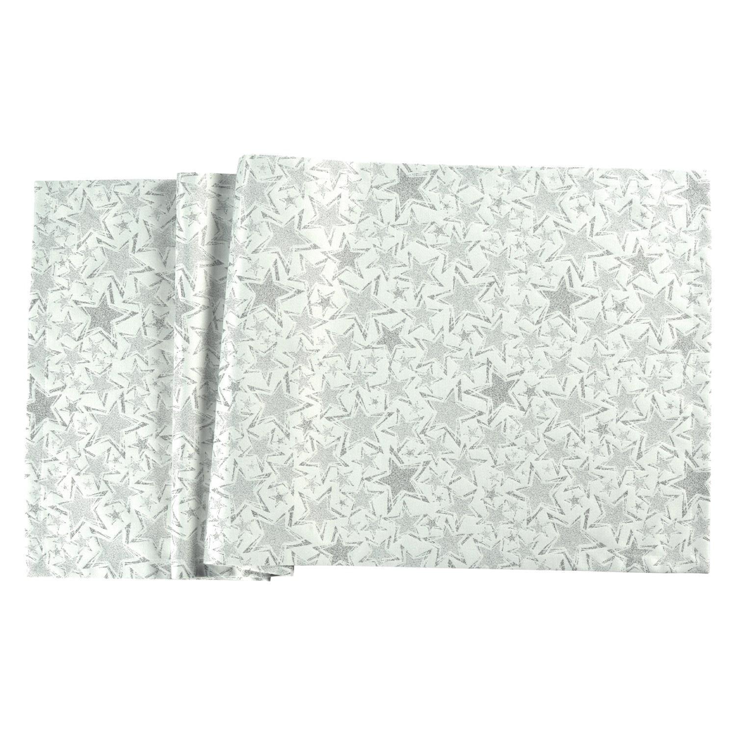 Sander Stelle 50x140 hranatý - 21 ecru/silver - Stolní běhoun