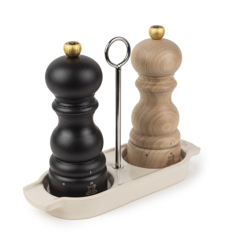 Keramický stojánek na mlýnky s rukojetí Linéa, slonová kost