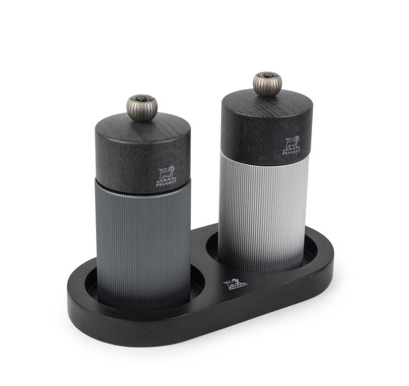 Dřevěný stojánek na mlýnky Linéa, černá