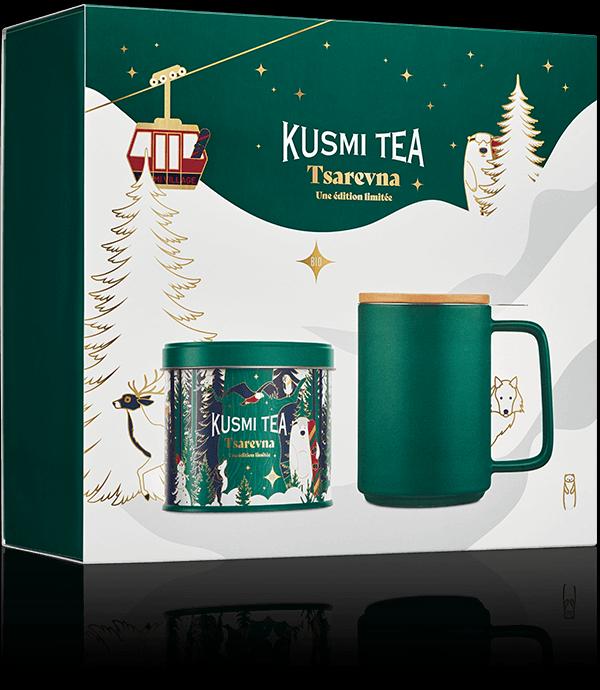 Dárkový set vánočního čaje Tsarevna a porcelánového hrnku