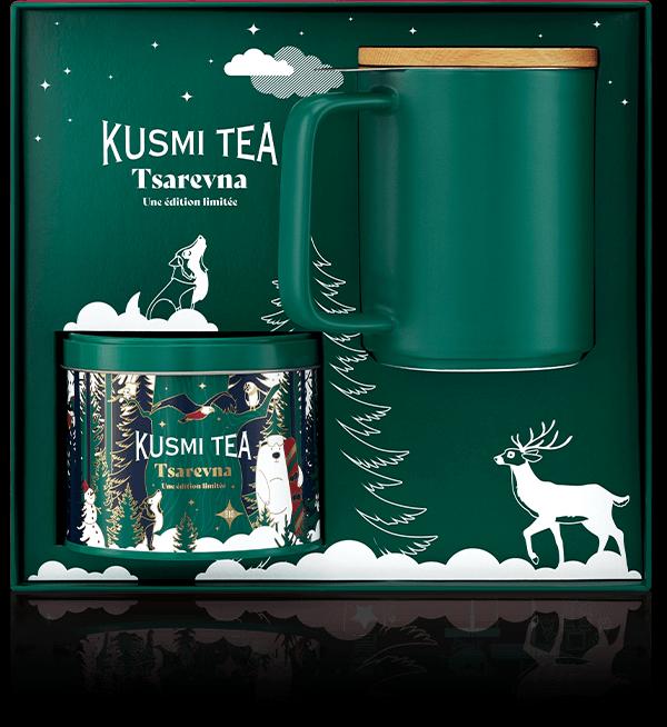 Dárkový set vánočního čaje Tsarevna a porcelánového hrnku