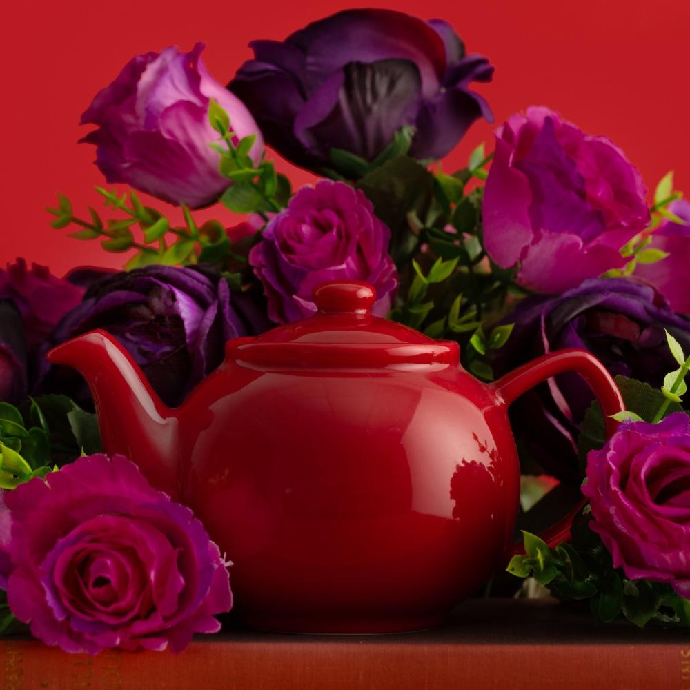 Konvice na čaj 1,5 l, bílá