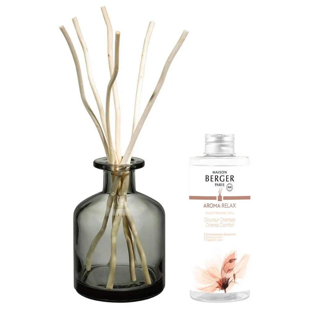 Difuzér s vrbovými tyčinkami + náplň Aroma Relax – Sladký Orient 180 ml