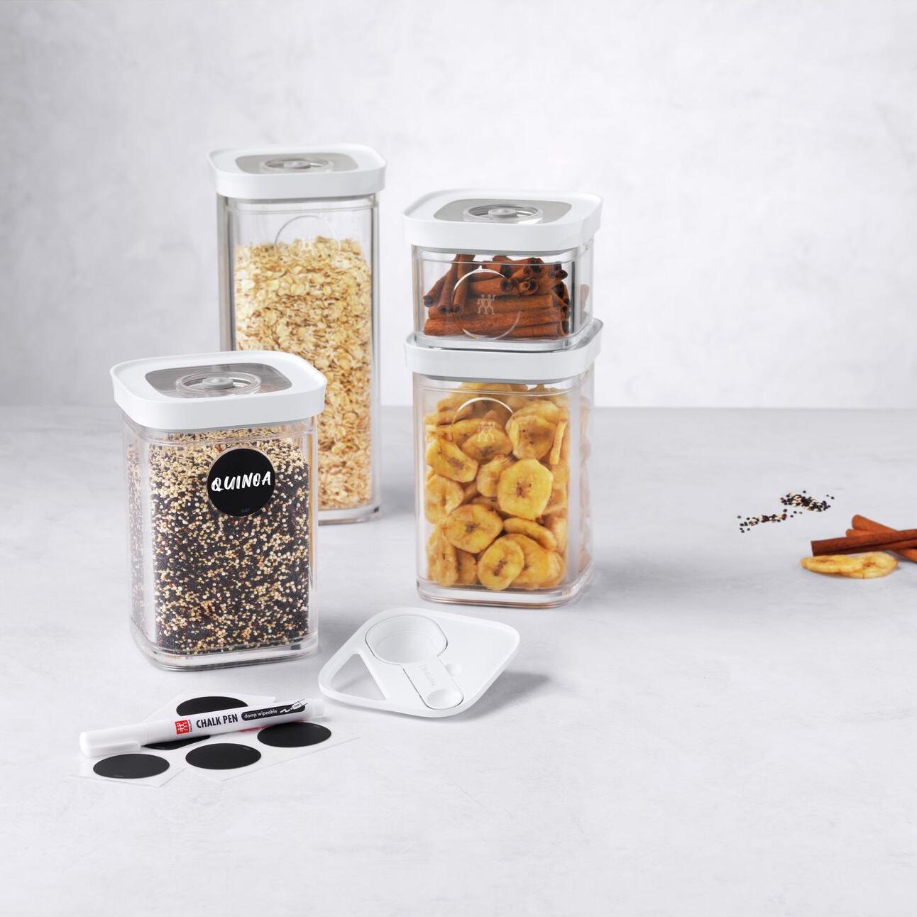 Plastová vložka s odměrkou 4v1 Fresh & Save Cube, pro dózy velikosti S