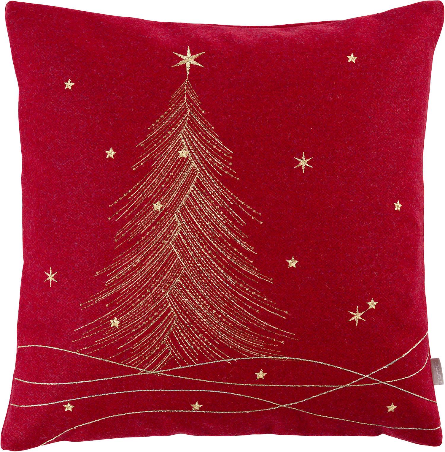 Vlněný povlak na polštář Albero Wool 40 x 40 cm, red